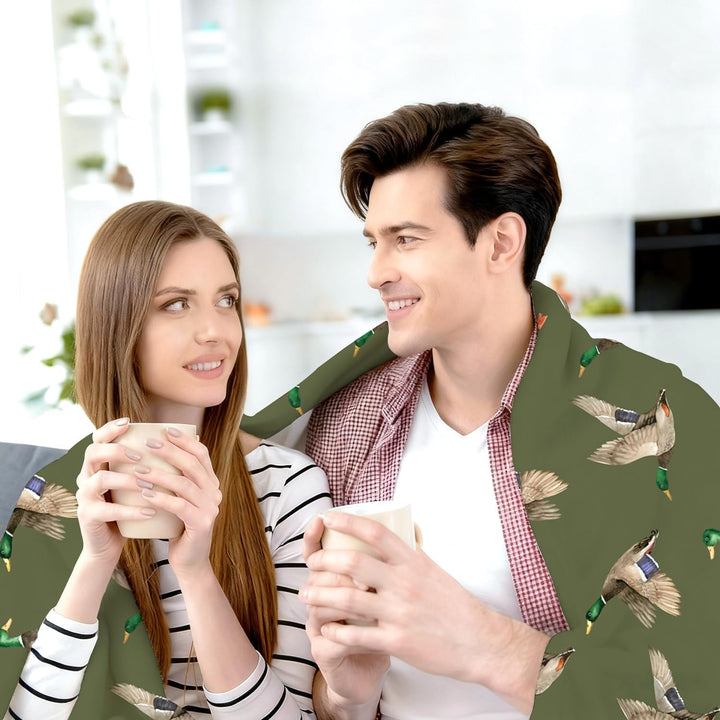 Mallard Ente Decke für Frauen Süsse Enten Decke werfen Sachen Plüsch Flannel Warme Bequeme Bettwäsch