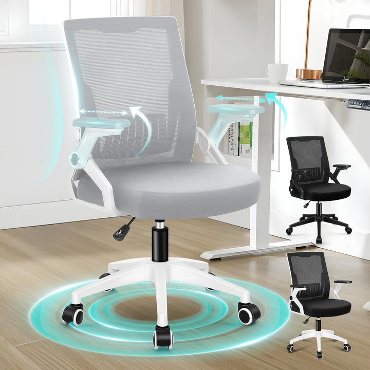 ALFORDSON Mesh Bürostuhl Chefsessel Netzstoff Ergonomie Drehstuhl, verstellbare Armlehnen,Schreibtis