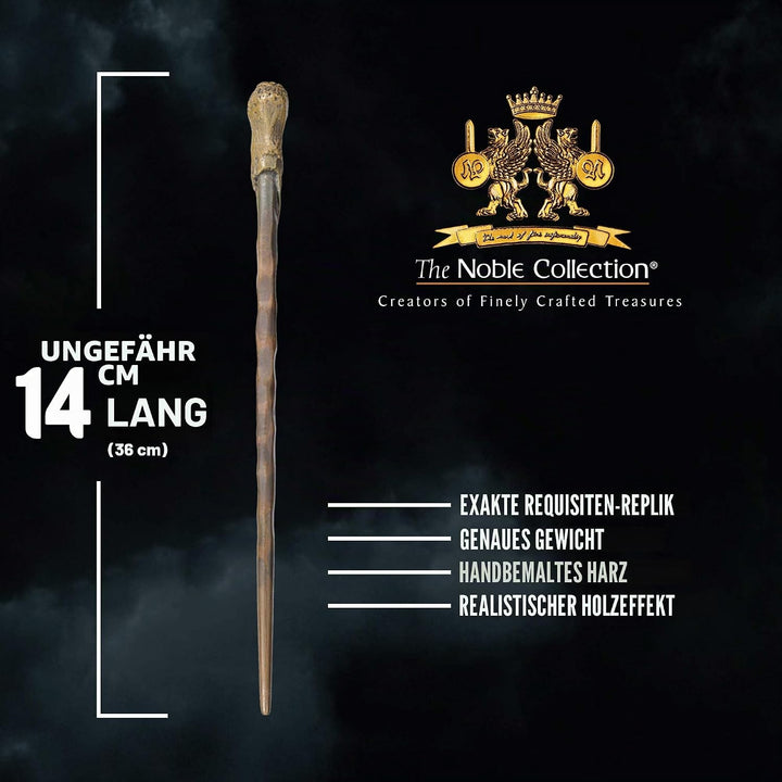 The Noble Collection - Ron Weasley Wand In A Standard Windowed Box - 14in (36cm) Wizarding World Wan