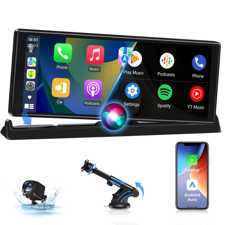 2026 Exklusivität Carplay Android Auto Display mit Stehende Halterung 10,26 Zoll Touchscreen Display