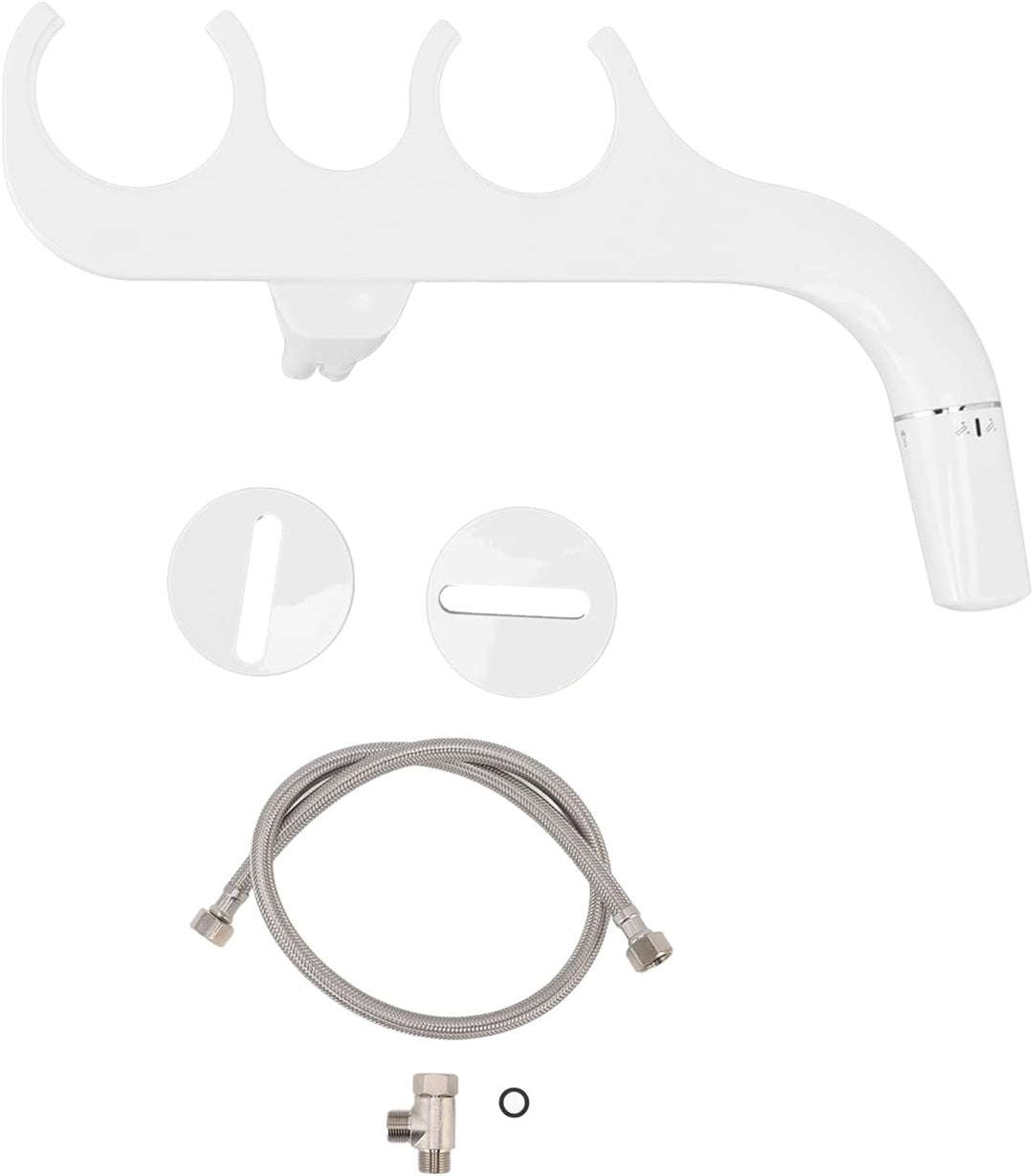 Slim Bidet 3/8 Kupfer T-Stück Nicht Elektrisch Selbst-WC-Aufsatz mit Zwei Düsen Hygienisches Bidet D