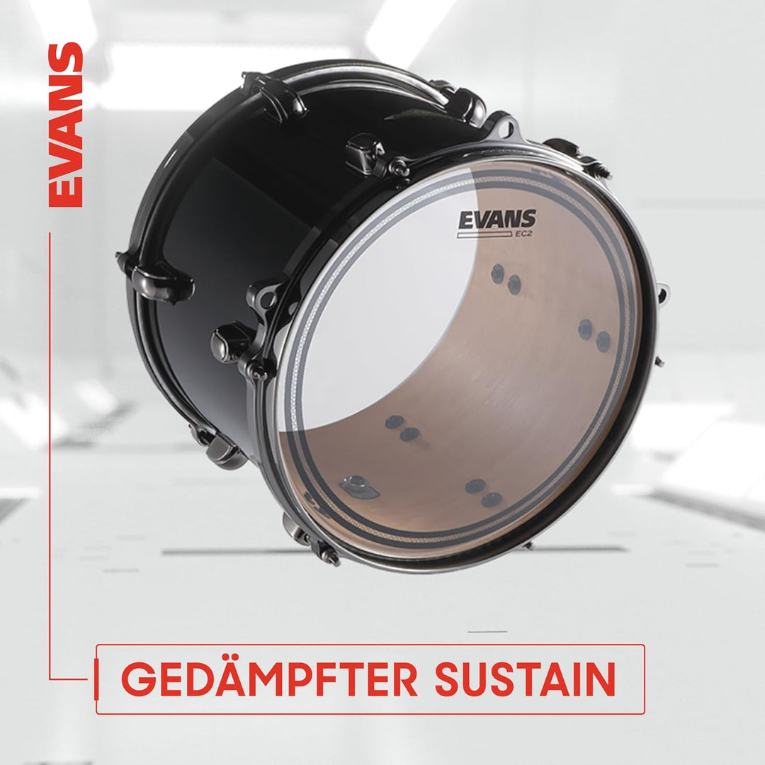 Evans ETP-EC2SCTD - F EC2S (Coated) Tom Pack Fusion 25,4 cm (10 Zoll), 30,4 cm (12 Zoll), 35,5 cm (1