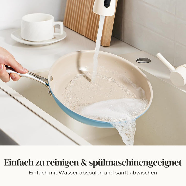 Redchef Pfannenset Keramik Induktion 6-teilig, Antihaft Bratpfannen 20/24/28 cm für alle Herdarten,