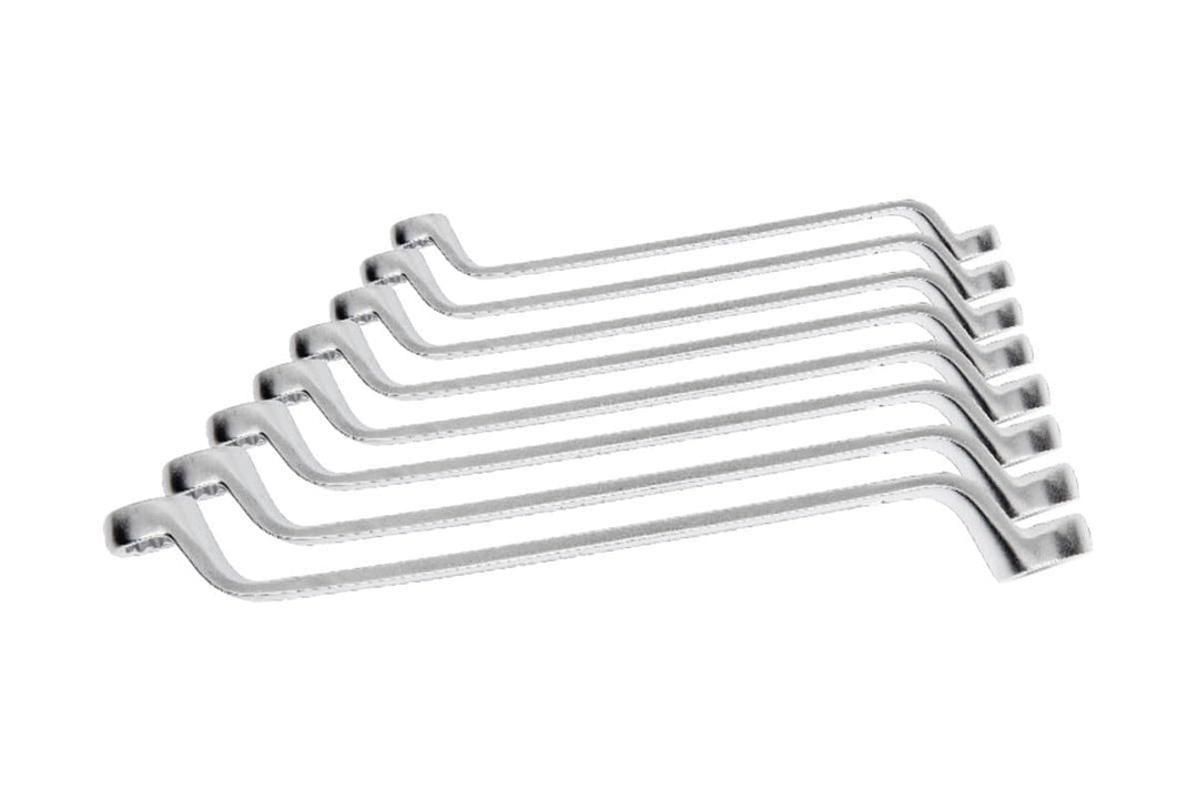 Högert Technik, 8er-Set Ringschlüssel, gekröpft, Grösse 6-22 mm, CrV, HT1W598