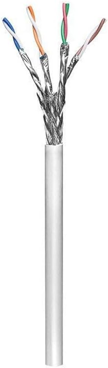 Goobay 50977 CAT 6 Netzwerkkabel, S/FTP (PiMF), Grau, CU, AWG 23/1 (Solid), LSZH