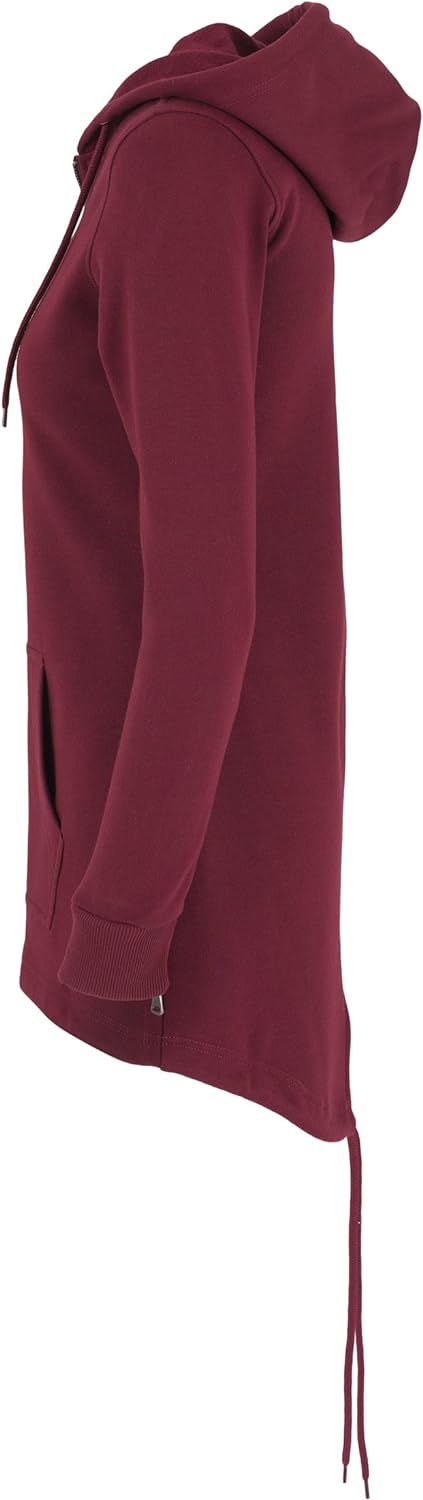 Urban Classics TB1075 Ladies Sweat Parka Jacke Damen, Farbe:Burgundy, Grössen:L