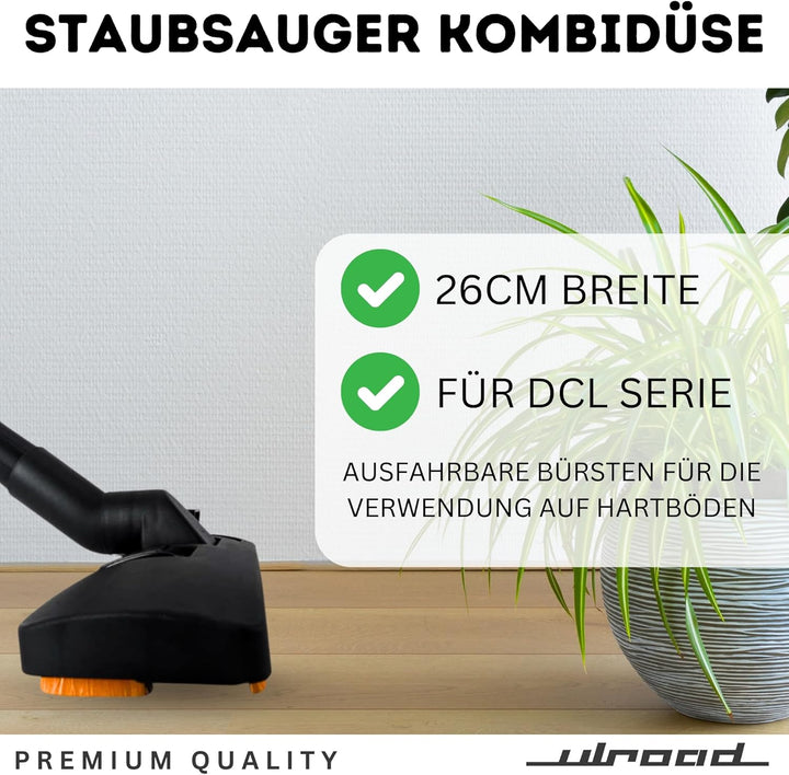 KOMFORT Staubsaugerdüse Bodendüse passend für Makita DCL DCL184 DCL280 DCL180 DCL286 DCL286F DCL281F