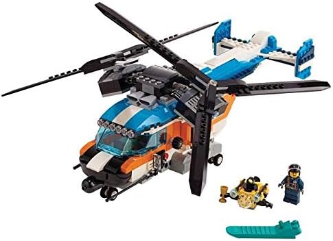 LEGO 31096 Creator 3-in-1 Set: Doppelrotor-Hubschrauber, Jet oder Luftkissenboot