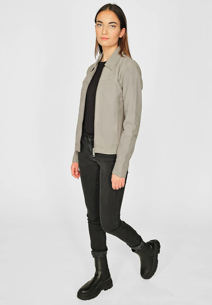 MAZE Damen Lederjacke 4202117 XL stone, XL stone