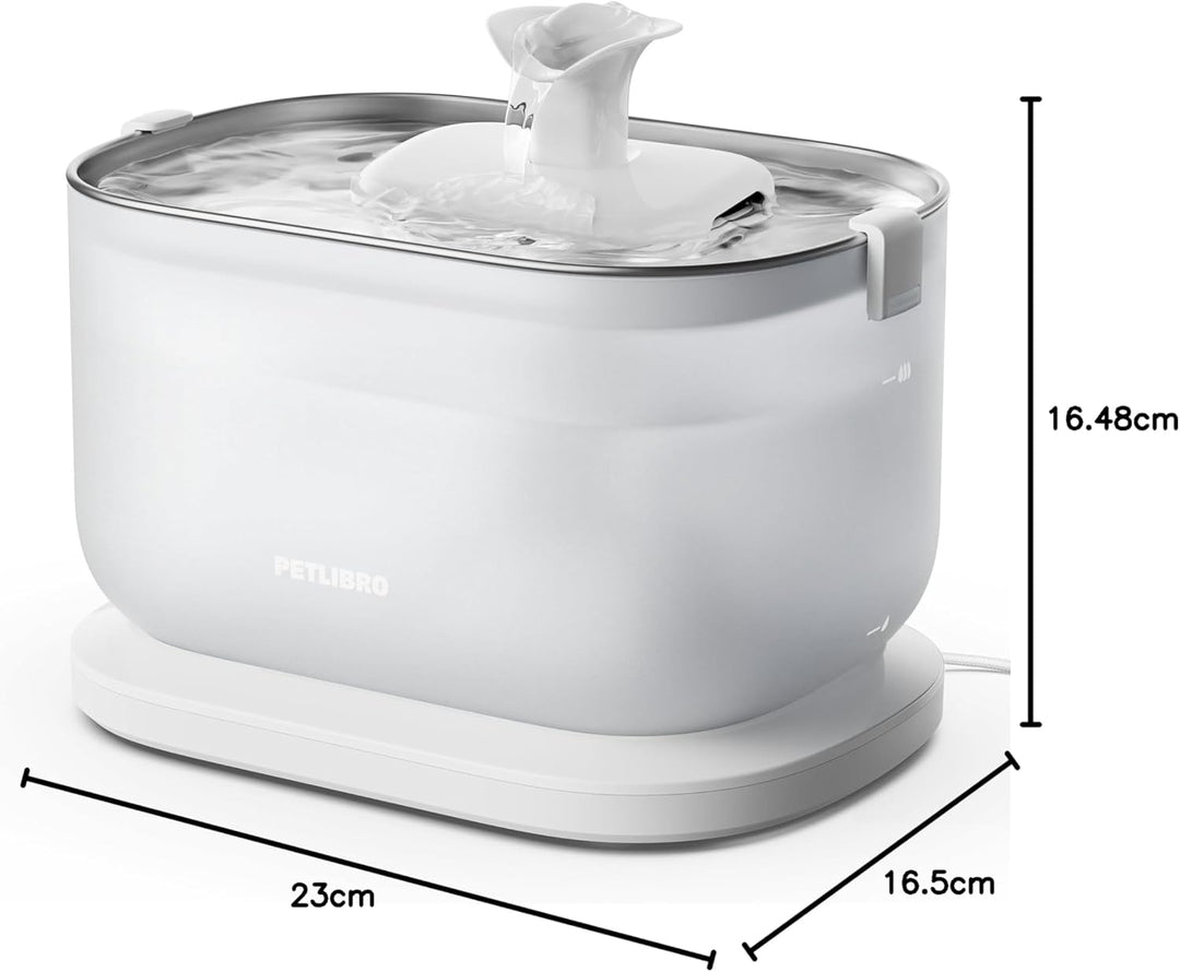 PETLIBRO Katzenbrunnen, Trinkbrunnen für Katze mit kabelloser Pumpe, 2.5L Dockstream Katzenbrunnen E