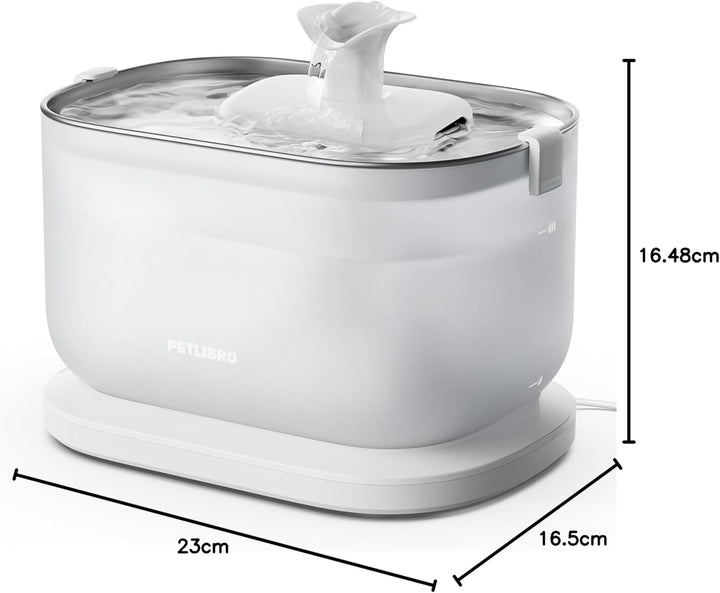 PETLIBRO Katzenbrunnen, Trinkbrunnen für Katze mit kabelloser Pumpe, 2.5L Dockstream Katzenbrunnen E