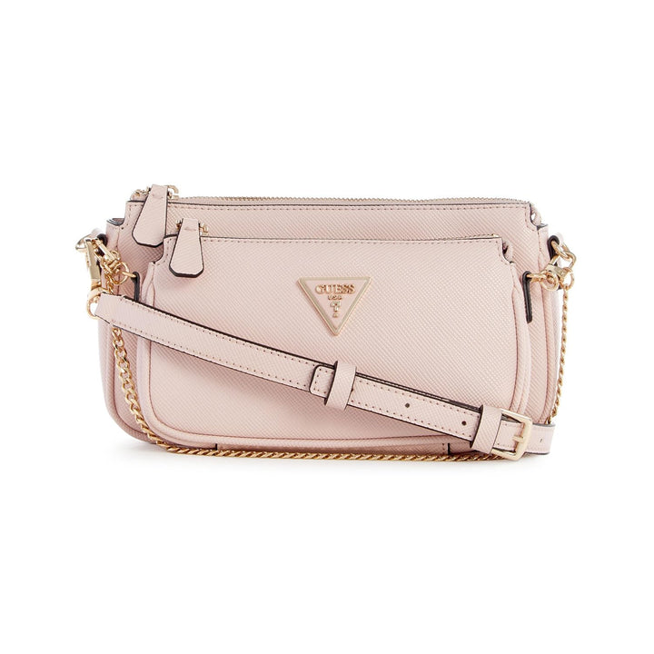 GUESS Damen Noelle Dbl Pouch Crossbody Bag Leichte Rose, Leichte Rose