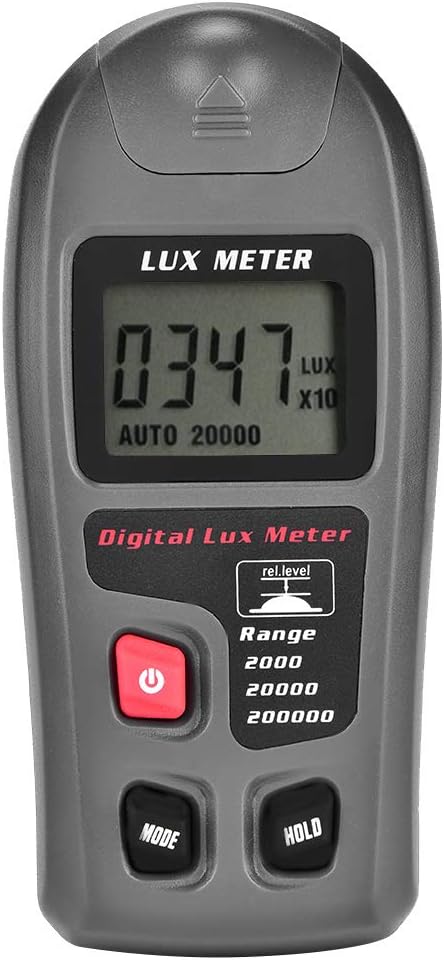 Automatischer digitaler Luxmeter, Luxmeter, für alle Lichtquellen, inklusive LED, Lichtbeleuchtung f