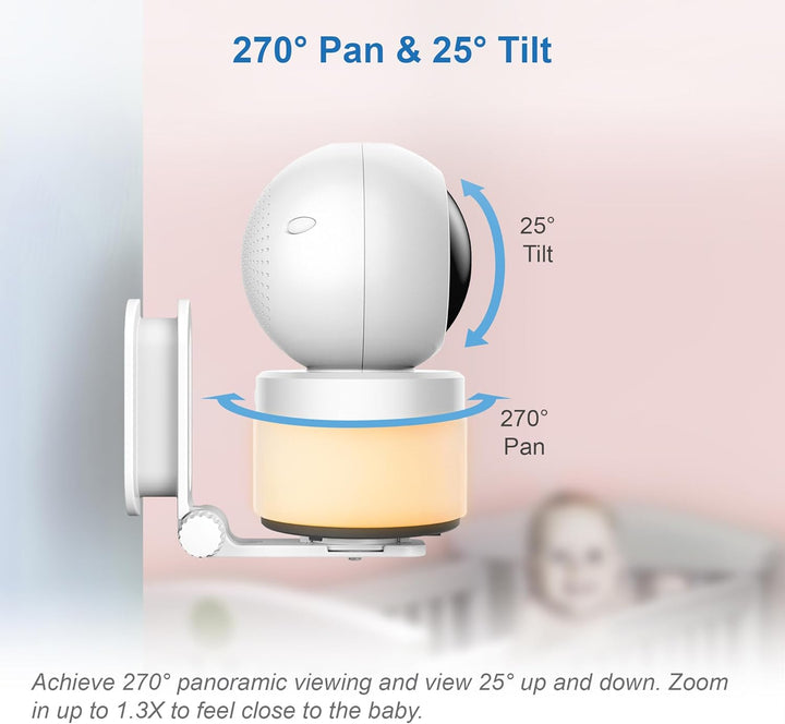 VTech - BM5463 - Indoor - Lightshow Video Babyphone - Baby Monitor mit Projektion und Nachtlicht 480