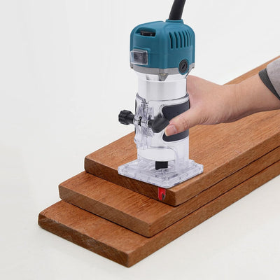 800W Oberfräse 30000U/Min kantenfräse 6 Variable Geschwindigkeiten Holz Trimmer 220V Holzfräse Geeig