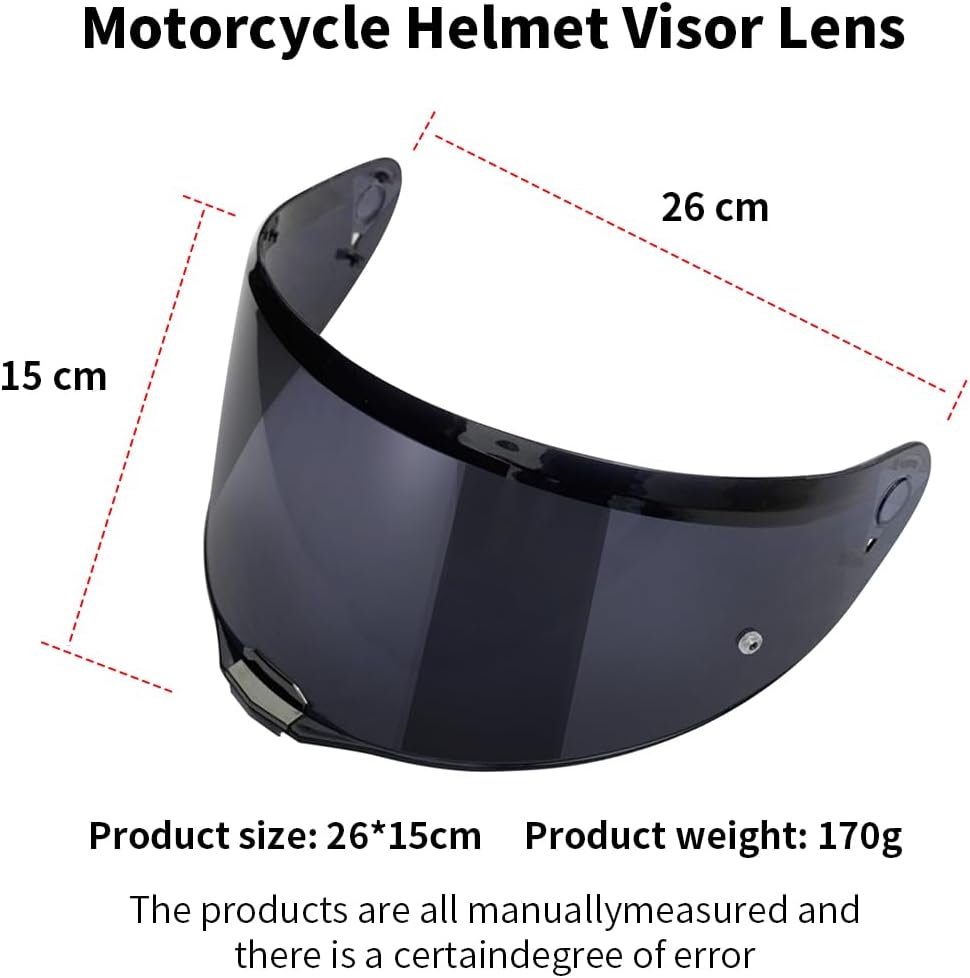 VCOROS Motorradhelm Visier,Helmvisier für LS2 FF811/vector 2/Citation II,Motorrad Windschutz Helm Ob