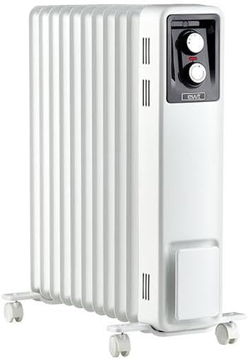 ewt Öko-Radiator NOC eco 25M, Zusatzheizung für grosse Räume, inkl. 3 Heizstufen, mobil dank Rollen