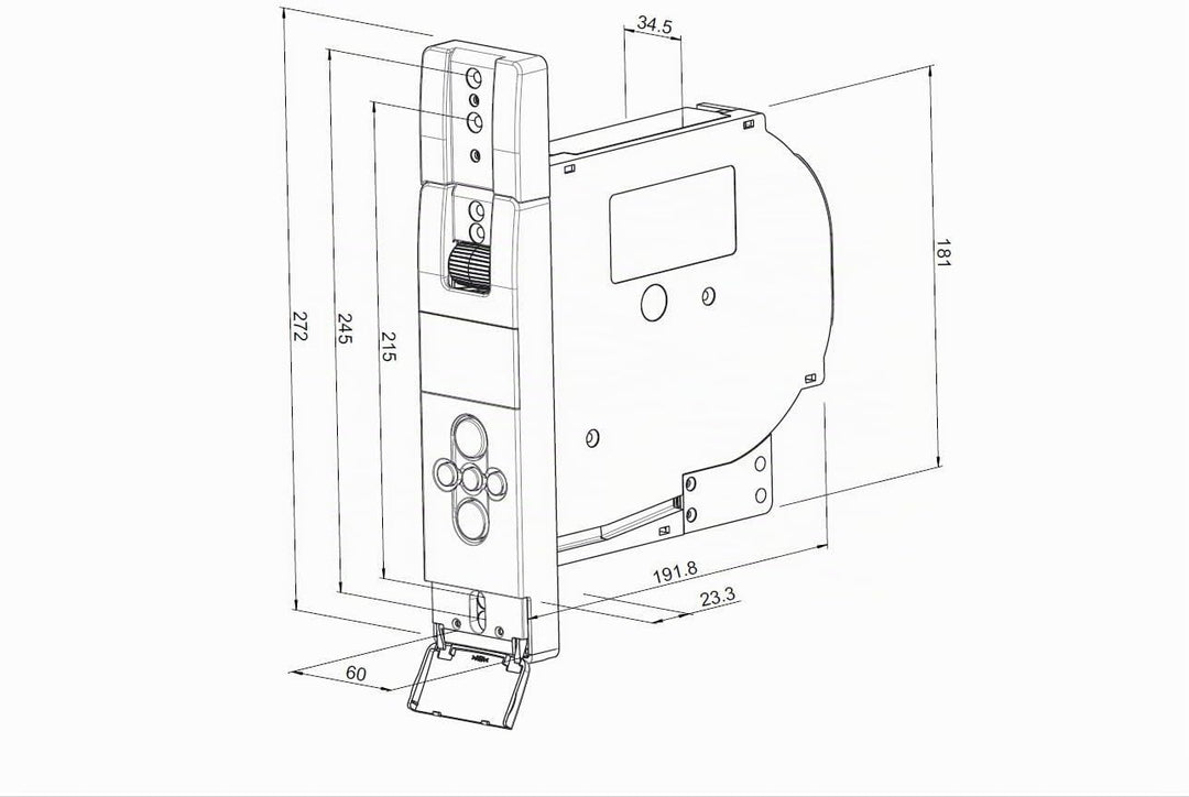 WIR elektronik, eWickler Comfort Maxi Funk, eW845, Elektrischer Gurtwickler, Display, für 23mm Gurtb
