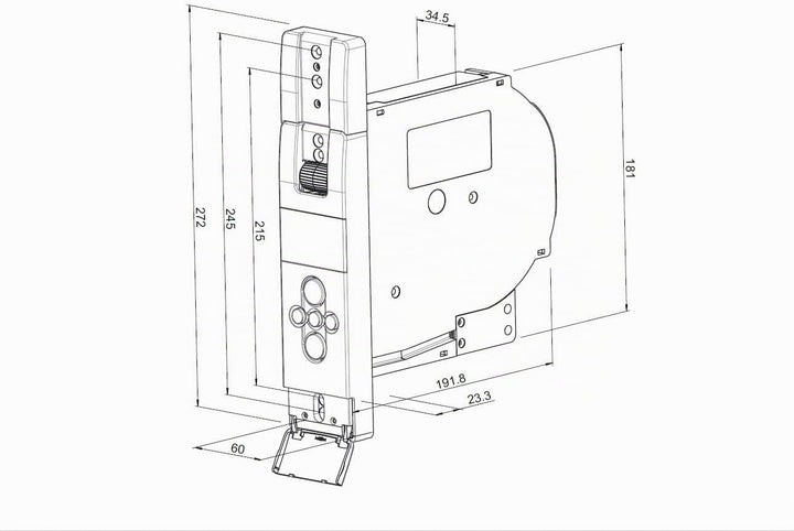 WIR elektronik, eWickler Comfort Maxi Funk, eW845, Elektrischer Gurtwickler, Display, für 23mm Gurtb