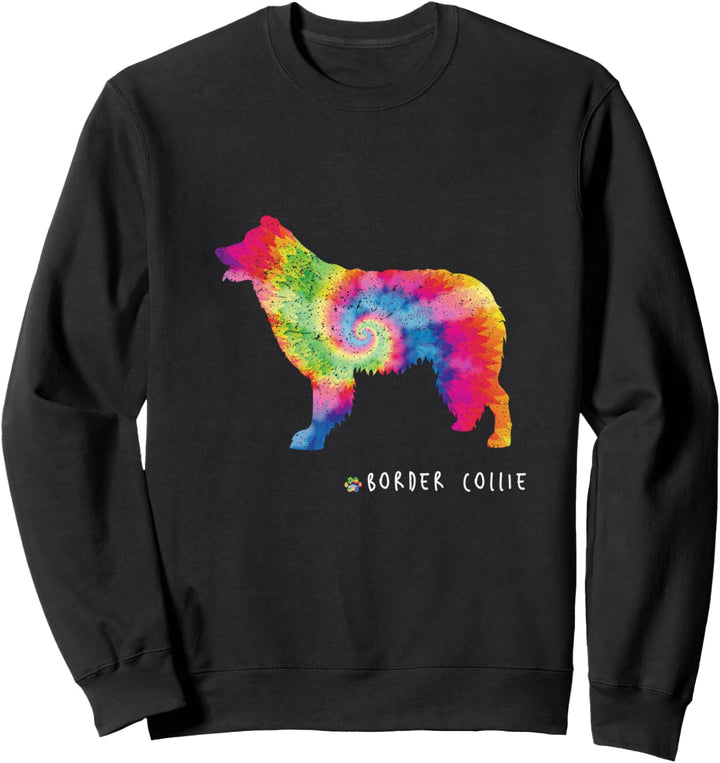 Border Collie Lover Niedlicher Welpe Hundebesitzer Hippie Sweatshirt