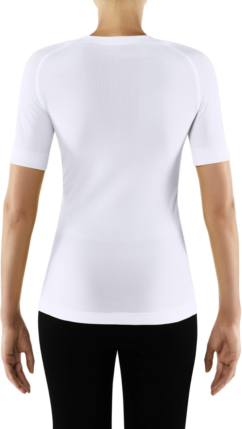 FALKE Damen Cool V Neck Funktionsshirt Kurzarmshirt warme bis heisse Temperaturen Funktionsunterwäsc