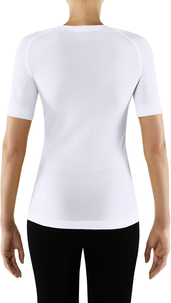 FALKE Damen Cool V Neck Funktionsshirt Kurzarmshirt warme bis heisse Temperaturen Funktionsunterwäsc