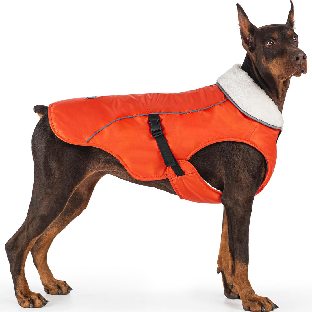 EMUST Winterhundemantel, wasserdicht, verstellbarer Hundemantel, für kleine/mittlere bis grosse Hund