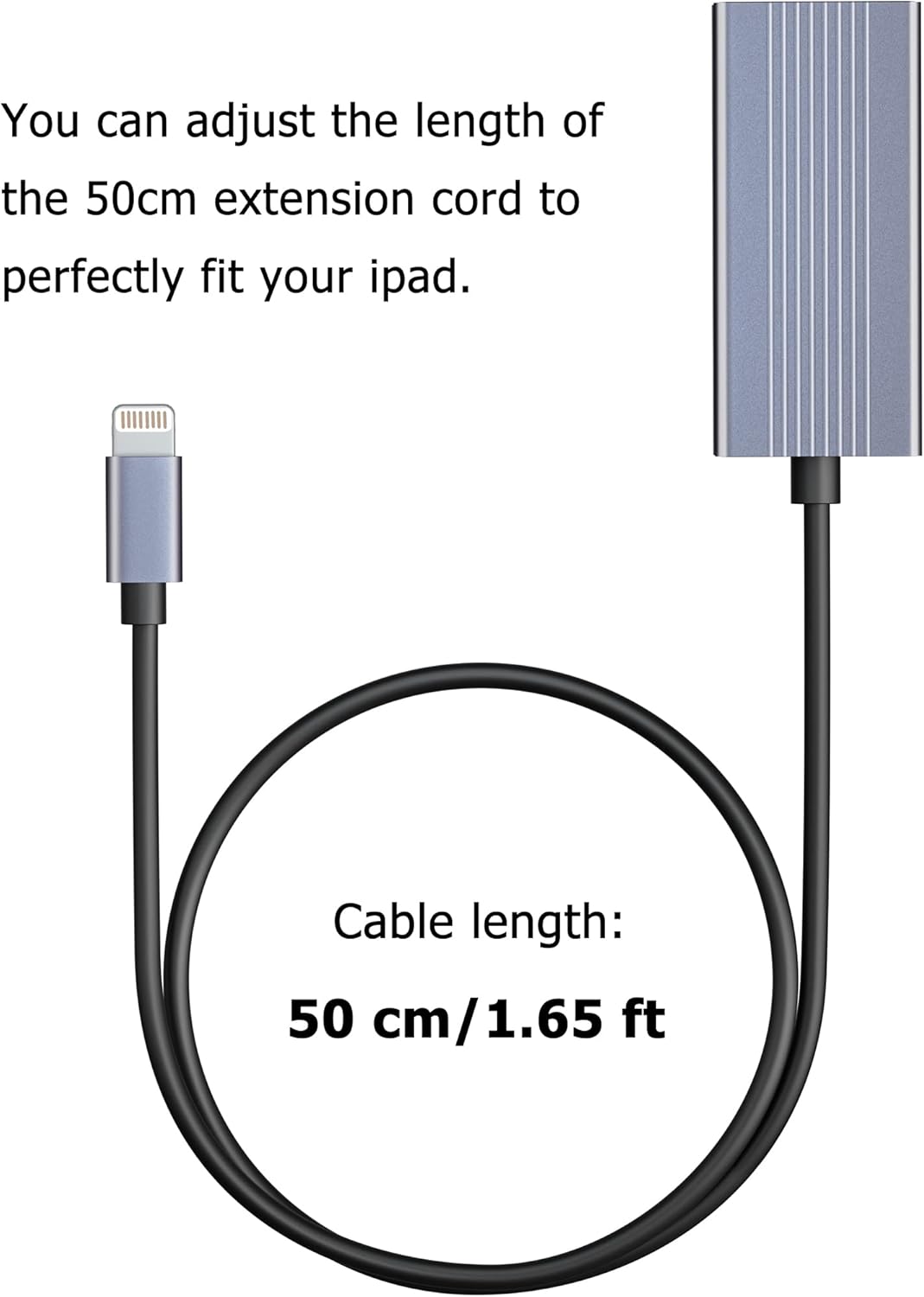 IVSHOWCO Lightning-zu-RJ45-Ethernet-LAN-Netzwerkadapter für iPhone [Apple MFi-Zertifiziert], iPad-zu