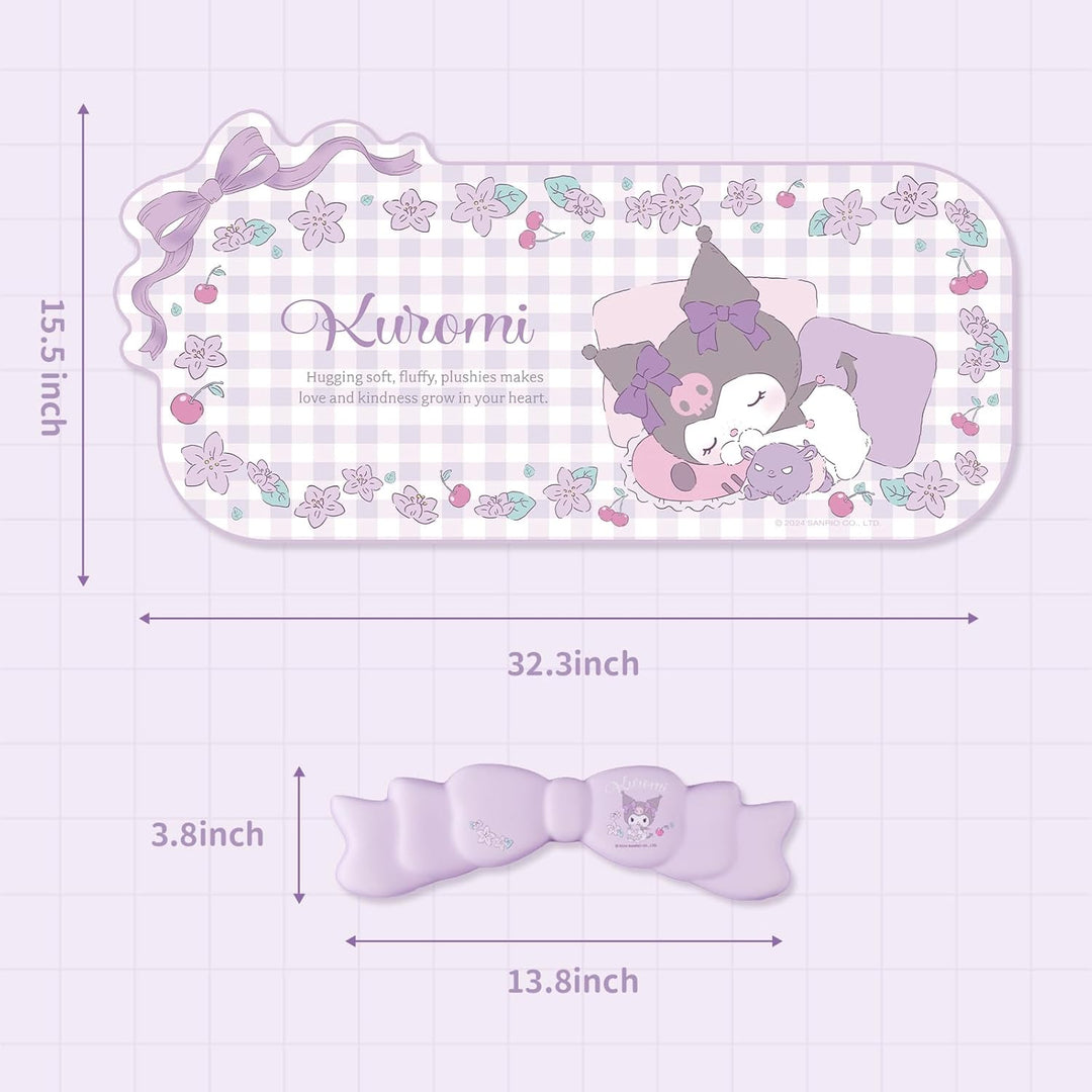 Anime-Mauspad-Handgelenkauflage-Set – rutschfeste Schreibtischunterlage und Memory Foam-Handgelenkau