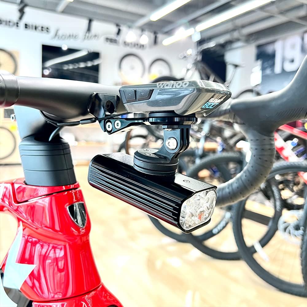 Cestbon Fahrradhalterung für Garmin Edge Wahoo Elemnt Combo Mount für Trek Madone verstellbar Aero V