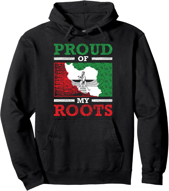 iranische Perser-Irani-Flagge Iran Wurzeln Farsi Irani Iran Pullover Hoodie