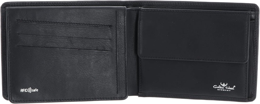 Golden Head Polo RFID Protect Scheintasche 12 cm schwarz, Schwarz