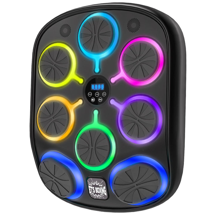 Musik-Boxmaschine für Erwachsene, 6+2 Ziele Bluetooth-Smart-Box-Trainingsgerät mit LED-Leuchten und