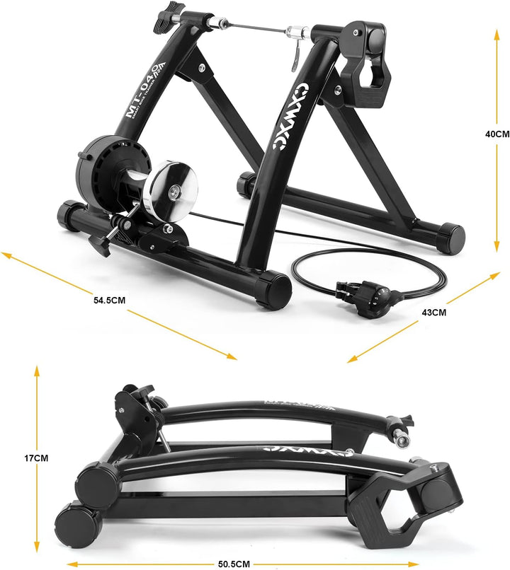 CXWXC Fahrrad Rollentrainer Indoor für 26-29 Zoll Reifen Rennrad Rollentrainer Klappbarer Fahrradrol