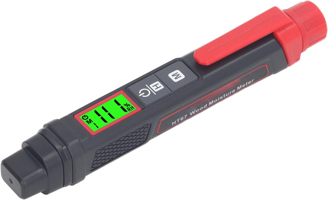 Feuchtigkeitsmesser, LCD-Bildschirm, Tragbarer Digitaler Stiftstift-Tester für Wand- und Holzfeuchti