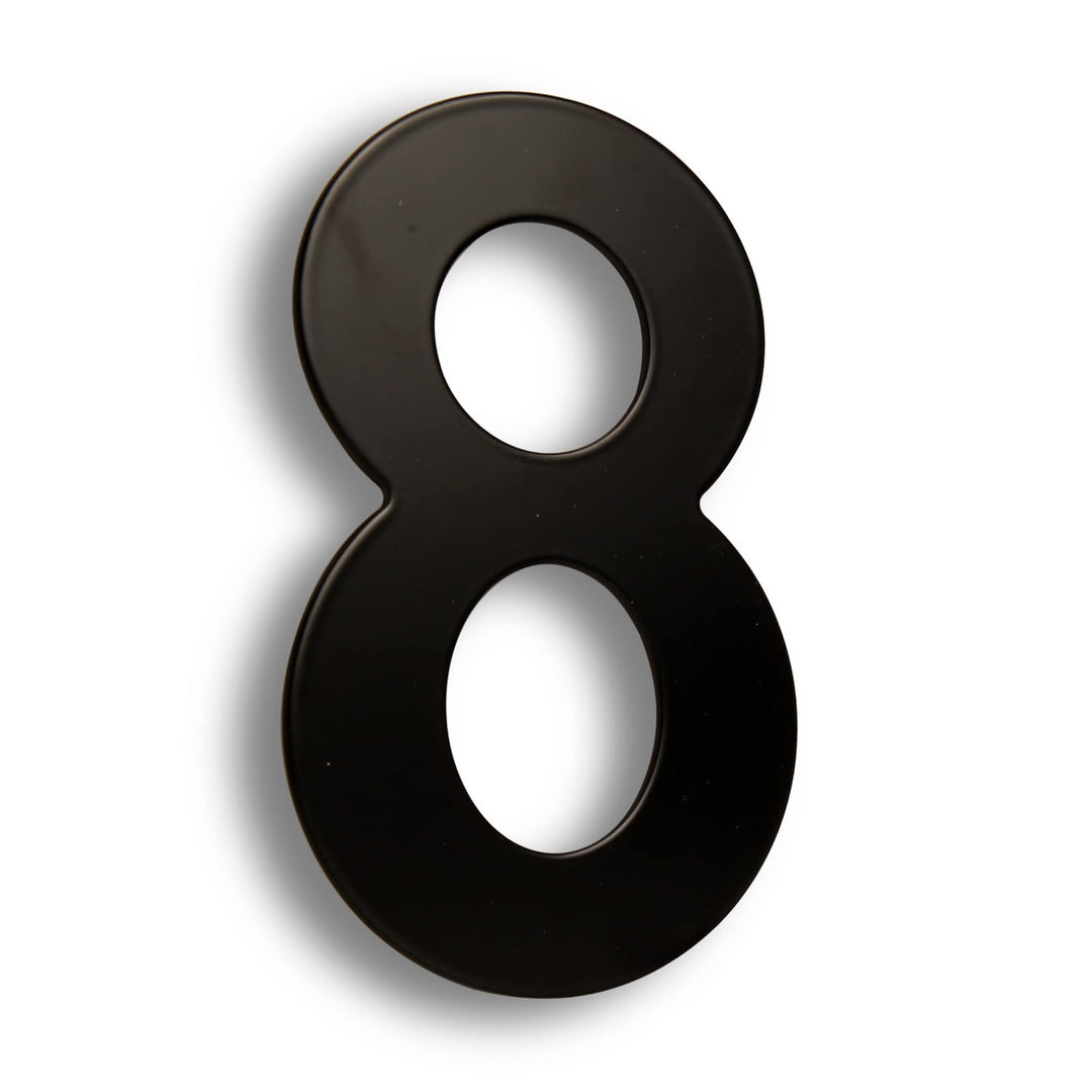 HASWARE 304 Edelstahl Moderne Hausnummer 6 Zoll/15cm Stilvolle Tür Alphabet Plakette für Strasse Hom