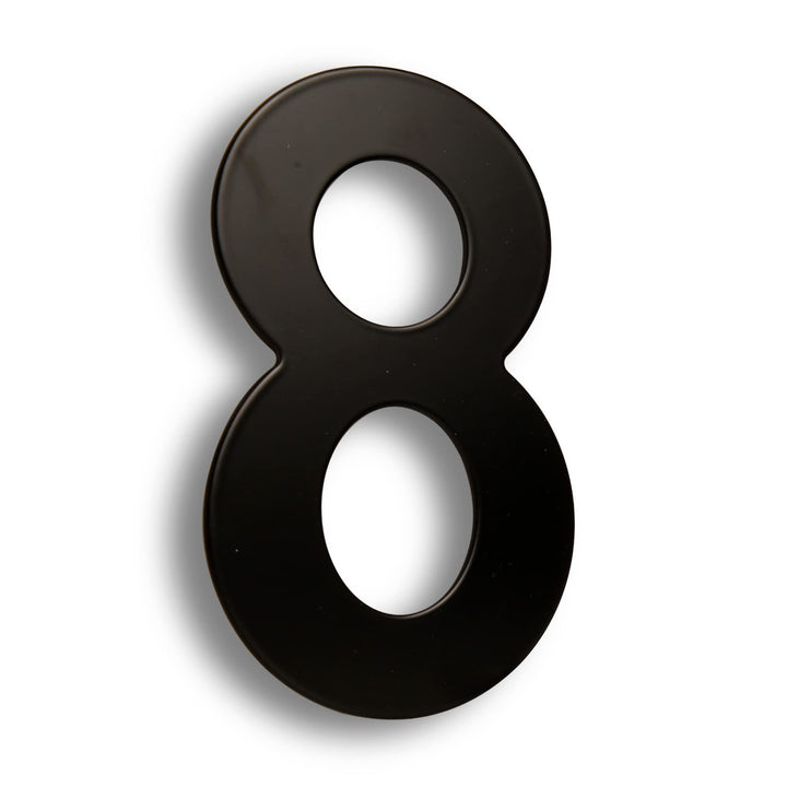 HASWARE 304 Edelstahl Moderne Hausnummer 6 Zoll/15cm Stilvolle Tür Alphabet Plakette für Strasse Hom