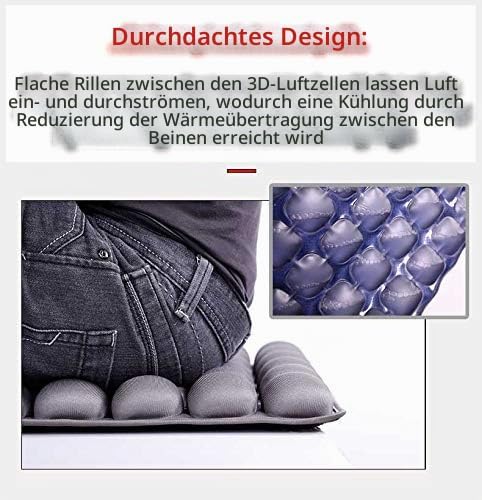Meiyijia Orthopädisches Sitzkissen, kühl und luftig, Antirutsch, Sitzkissen, kann die Sitzbein und S