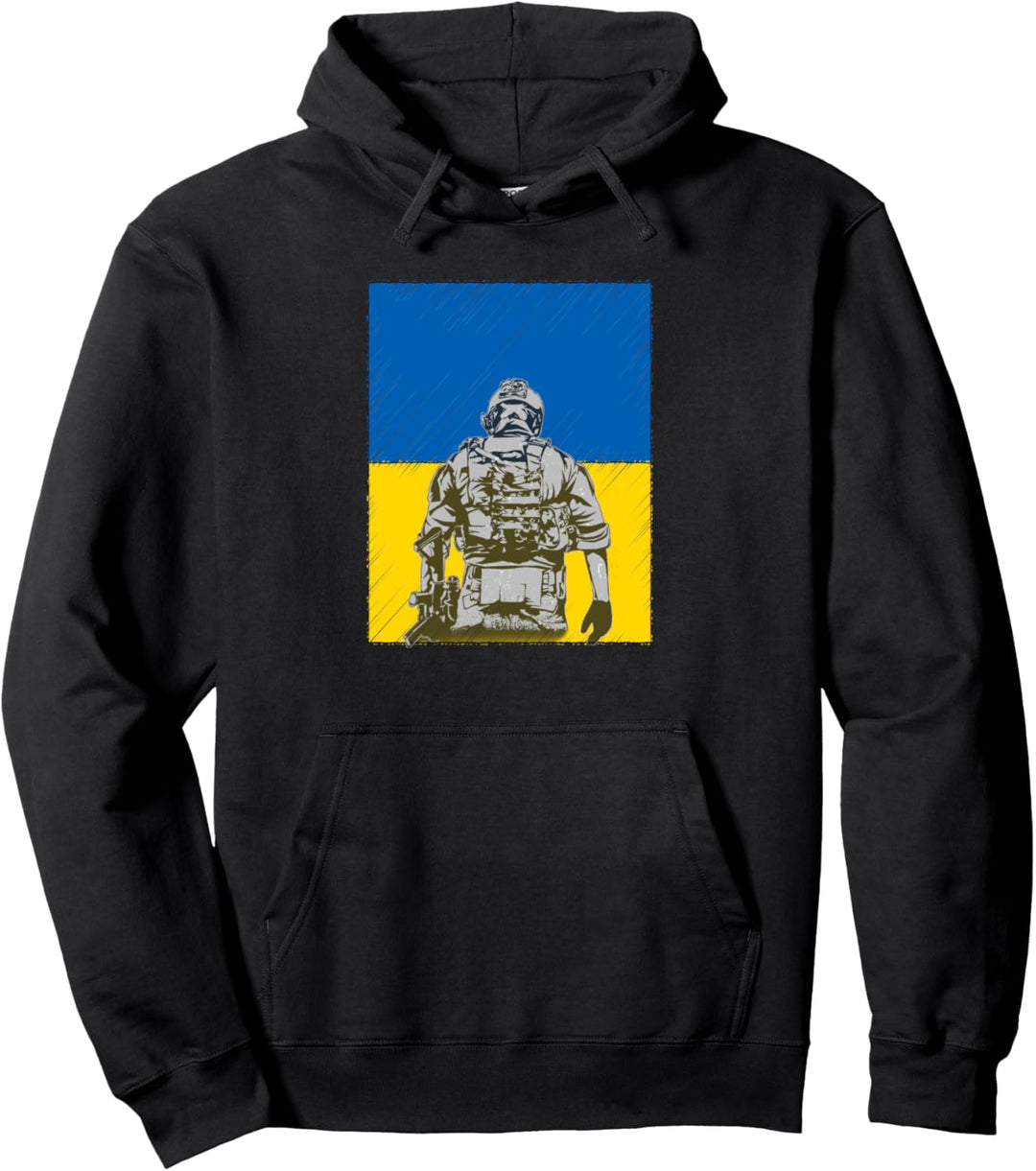 Kampf um die Ukraine - Ukrainischer Soldat in der Verteidigung der Ukraine Pullover Hoodie