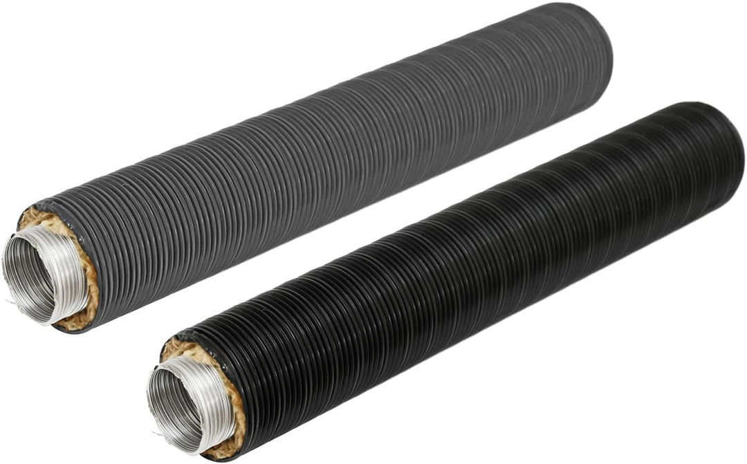 raik Therm Flex Aluflexrohr isoliert für Aussenluft-Anschluss Ø 100 mm Länge 0,75 m schwarz doppelwa
