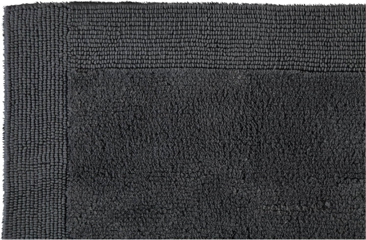 RHOMTUFT Prestige Badvorleger, 100% Baumwolle, 02 Zinn, 60 x 60 cm, WC-Vorleger ohne Passform 60 x 6