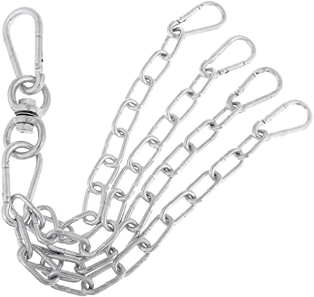 4-strängige Boxsack-Kette, robuste Edelstahl-Hängekette, 360-Grad-Drehgelenk, maximale Kapazität von