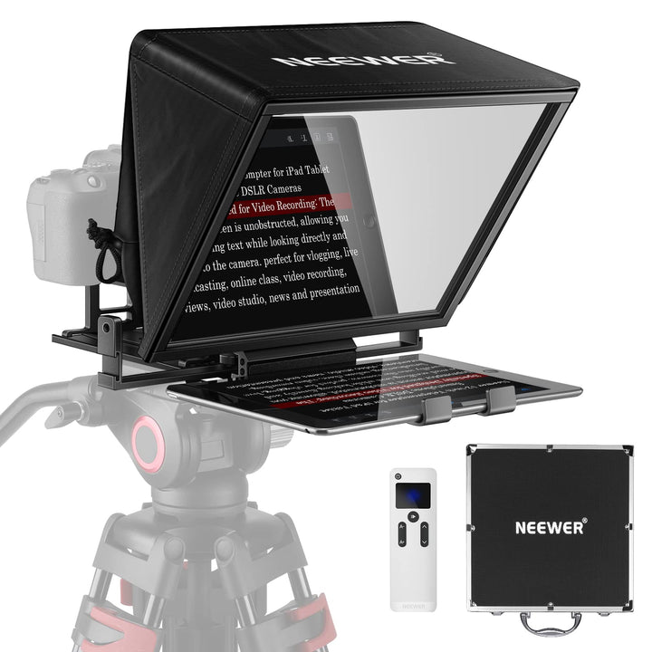NEEWER Teleprompter X14 mit RT 110 Fernbedienung und APP Steuerung (Bluetooth Verbindung über NEEWER