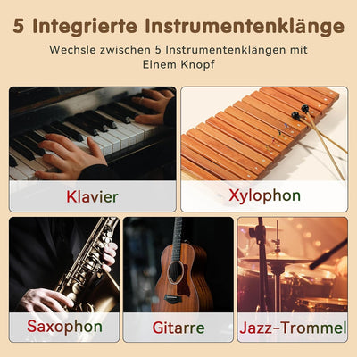 Pup Go Tragbares Elektronisches Klavier-Spielzeug für Kinder ab 2 Jahren, Regenbogen-Touchscreen-Tas