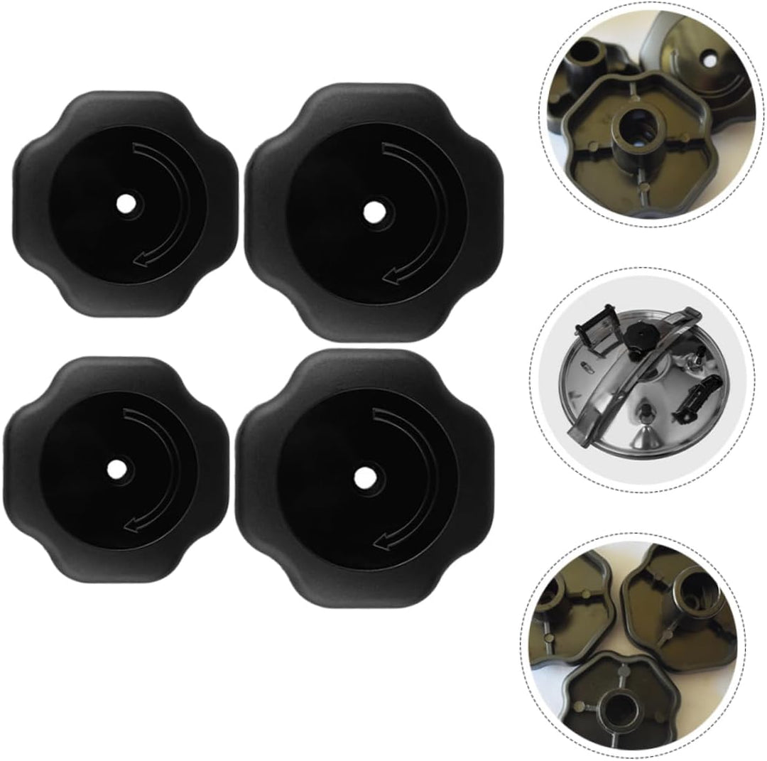 MAGICLULU 4 Stück Deckelknöpfe Für Schnellkochtöpfe Kunststoff Hitzebeständig 19mm Für Herd Und Topf