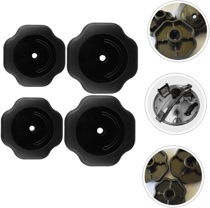 MAGICLULU 4 Stück Deckelknöpfe Für Schnellkochtöpfe Kunststoff Hitzebeständig 19mm Für Herd Und Topf