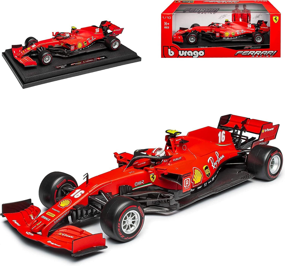 Bauer Spielwaren 18-16808V Ferrari SF1000 (2020) Modellauto im Massstab 1:18, rot #5 Vettel