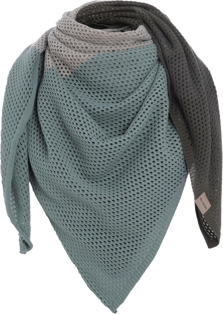 KNIT FACTORY - Lacey Stricktuch - Quadratisches Halstuch aus 30% Wolle und 70% Polyacryl - Umschlagt