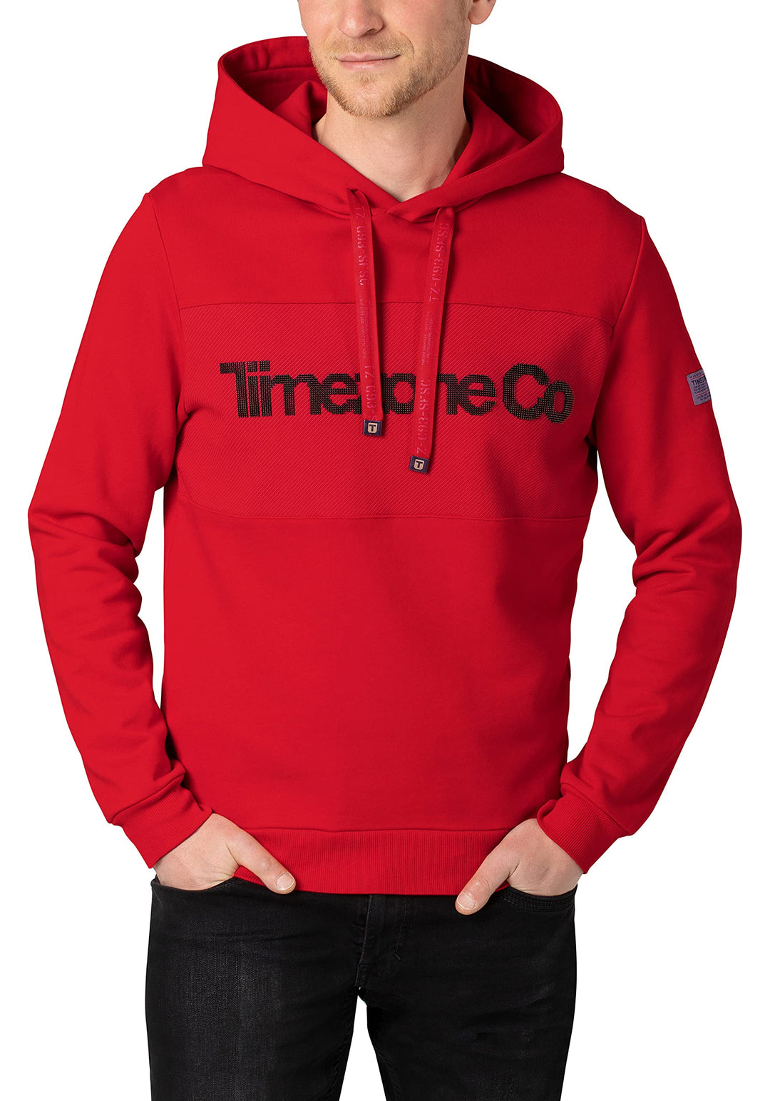 Timezone Herren Hoody Kapuzenpullover S Timezone Red, S Timezone Red