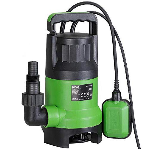 Bakaji Tauchpumpe Elektropumpe Sommerpumpe Wasser dunkel Schmutz Leistung 400 W Förderleistung 7000